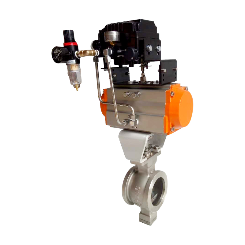 立式气动卫生级快装蝶阀