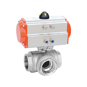 气动三通全包快装球阀