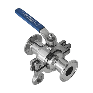 快装三通球阀