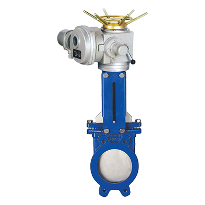对夹式电动刀型闸阀