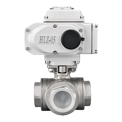 电动螺纹三通球阀