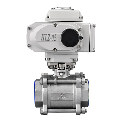 电动三片式球阀