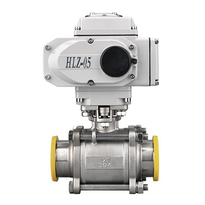 三片快装电动球阀