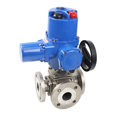 电动三通球阀